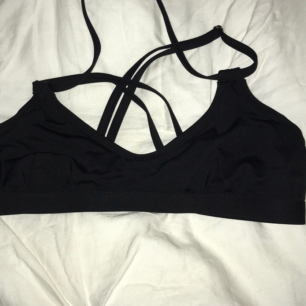 black bikini top